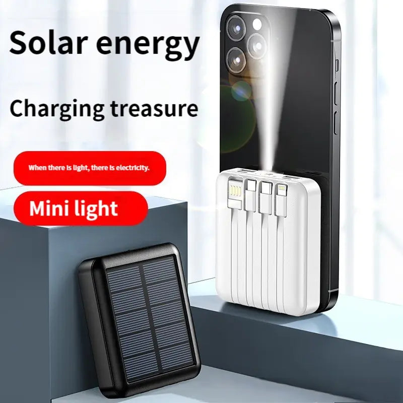 USB Lines Solar Power Bank