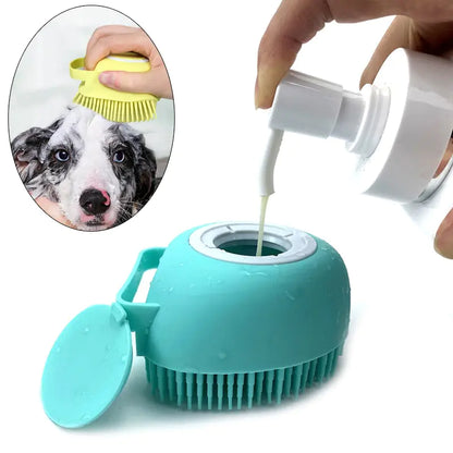 Animal Bath Massage Gloves Brush