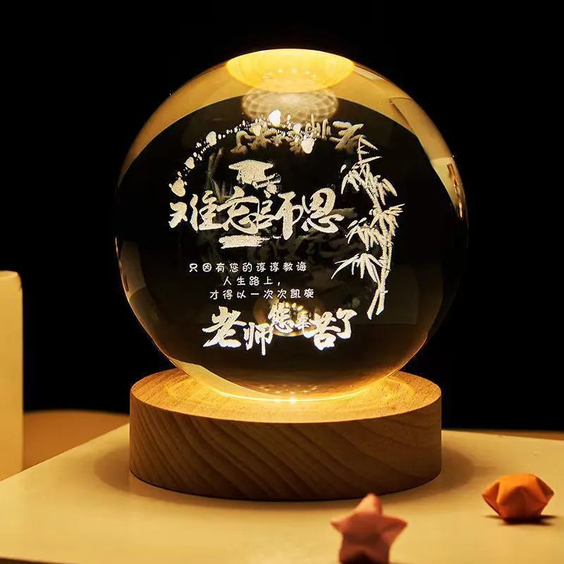 Crystal Ball Night Lamp Projection