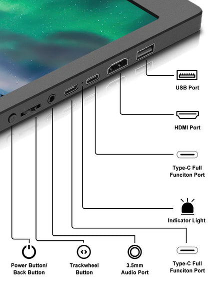 Compact 11.6&quot; HD Mobile Display Monitor