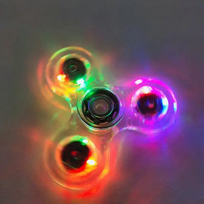 Luminous LED light Fidget Spinner Crystal Fingertip