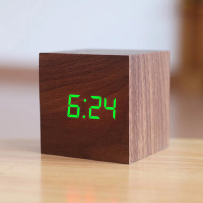 New Qualified Digital Wooden LED Alarm Clock