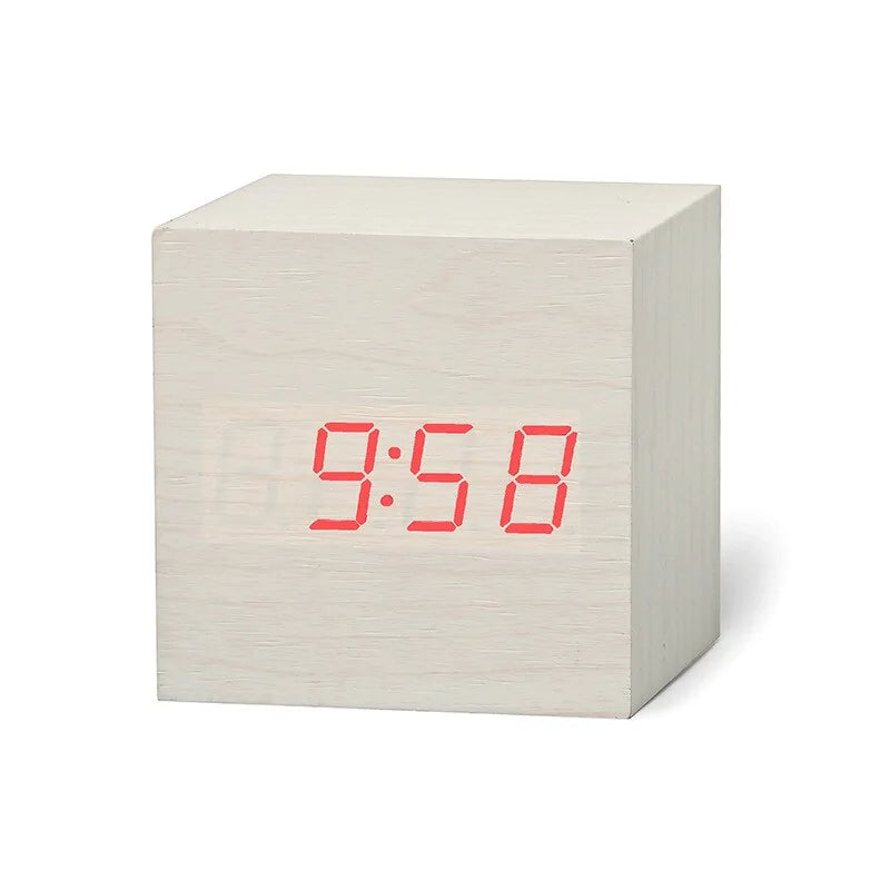 New Qualified Digital Wooden LED Alarm Clock