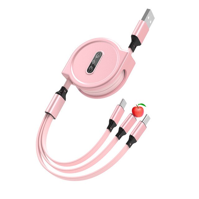 3 In 1 USB Extendable Data Cable