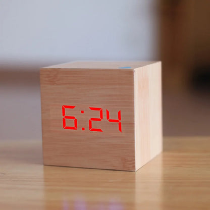 New Qualified Digital Wooden LED Alarm Clock